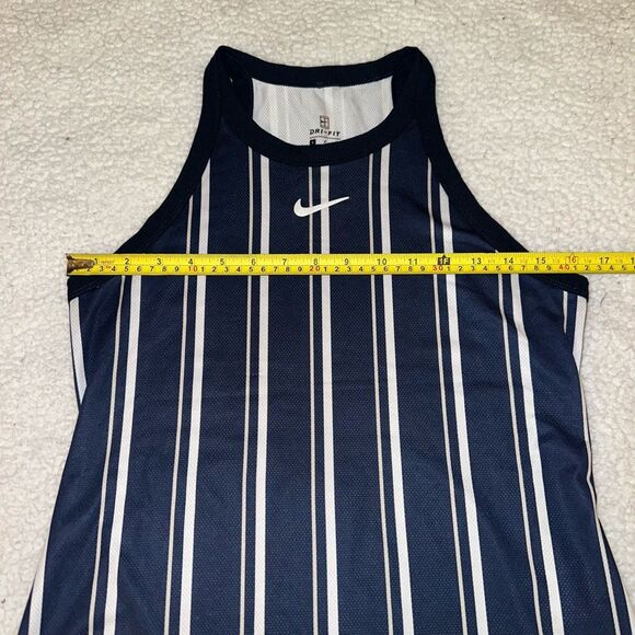 Nike Drifit Women’s Navy Blue White Stripe Tank Top Small EUC - Picture 7 of 10